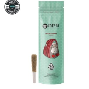 APE MINI JOINTS "HEADY CHERRY" Dimond Infused - SATIVA All