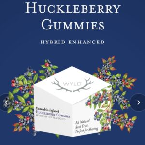Huckleberry cannabis Infused Gummies 100mg