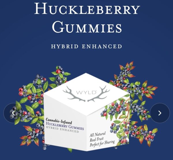 Huckleberry cannabis Infused Gummies 100mg