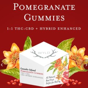 pomegranate gummies THC:CBD