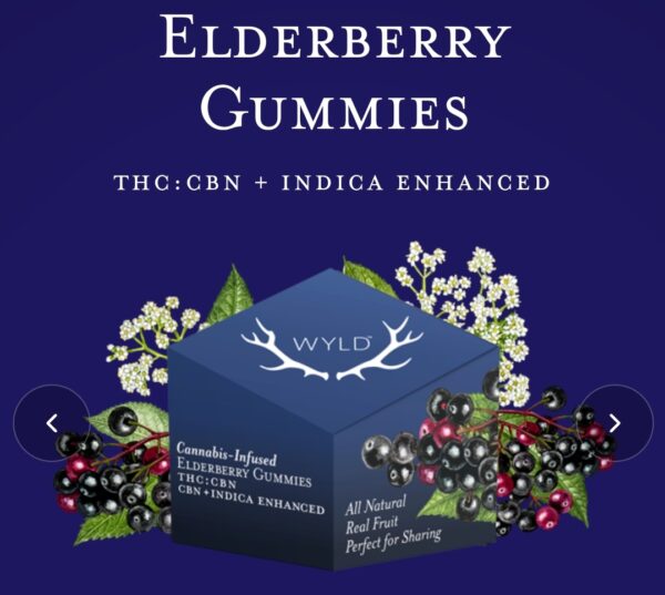 Wyld Elderberry Cannabis infused Gummies -Indica