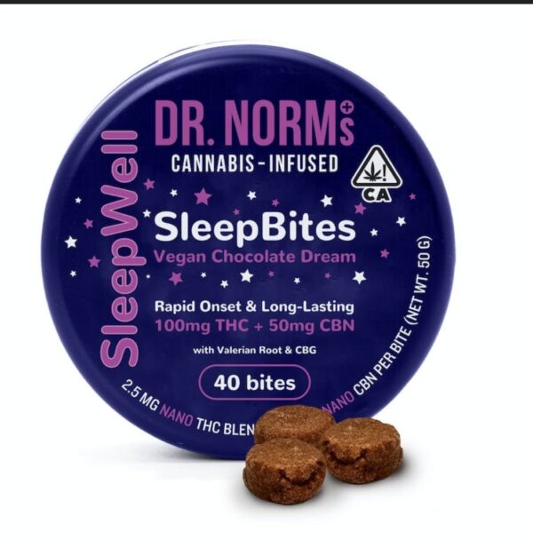 Dr. Norms SleepBites cannibus -infused 100mg