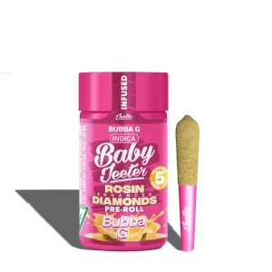 Live Rosin Enhanced Baby Jeeter Bubba G Infused Preroll 5-pack